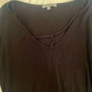 Charlotte rise black crop top